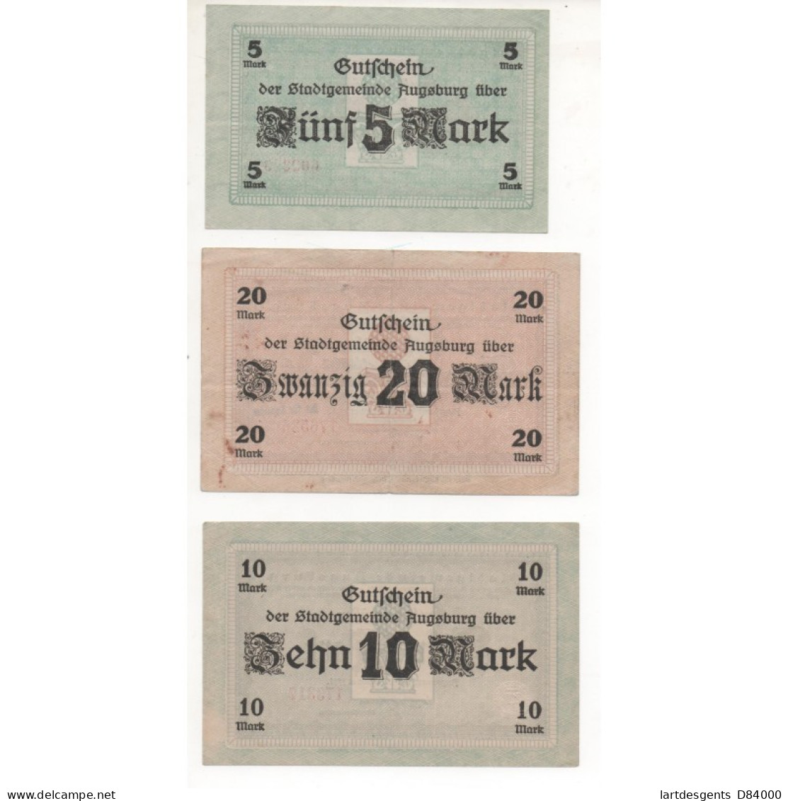 NOTGELD - ALLSTEDT - 8 Different Notes - Serie & VARIANTE - 1918 (A027) - [11] Local Banknote Issues