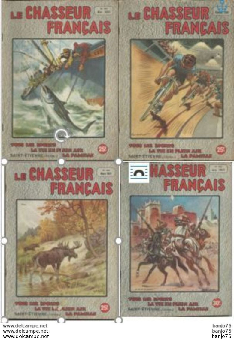 LOT Le Chasseur Français - Année 1951 - 4 Numéros - Hunting & Fishing