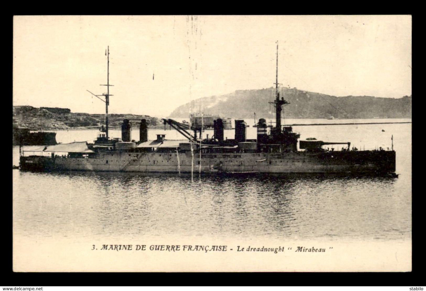 BATEAUX DE GUERRE - DREADNOUGHT "MIRABEAU" - Warships