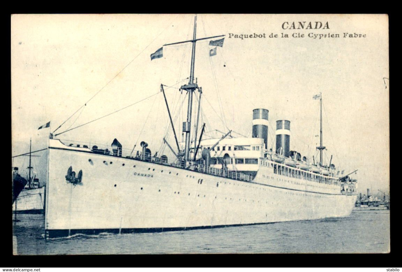 PAQUEBOTS - LE "CANADA" COMPAGNIE CYPRIEN FABRE - Passagiersschepen