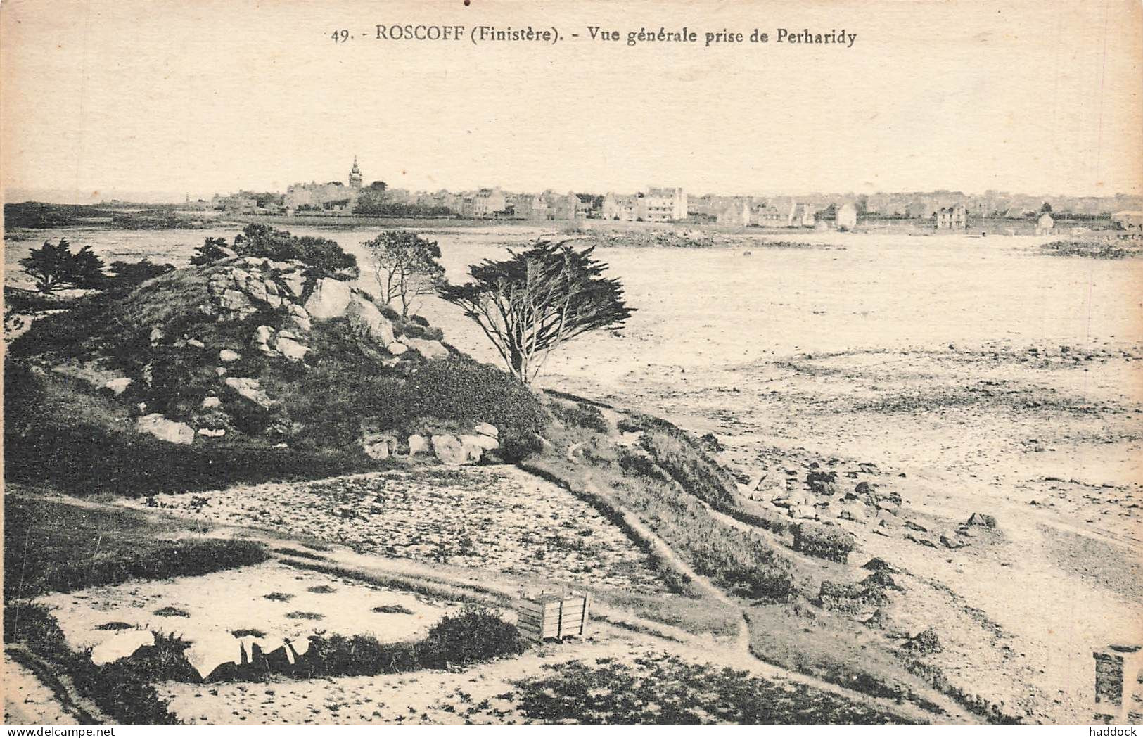 ROSCOFF : VUE GENERALE PRISE DE PERHARIDY - Roscoff