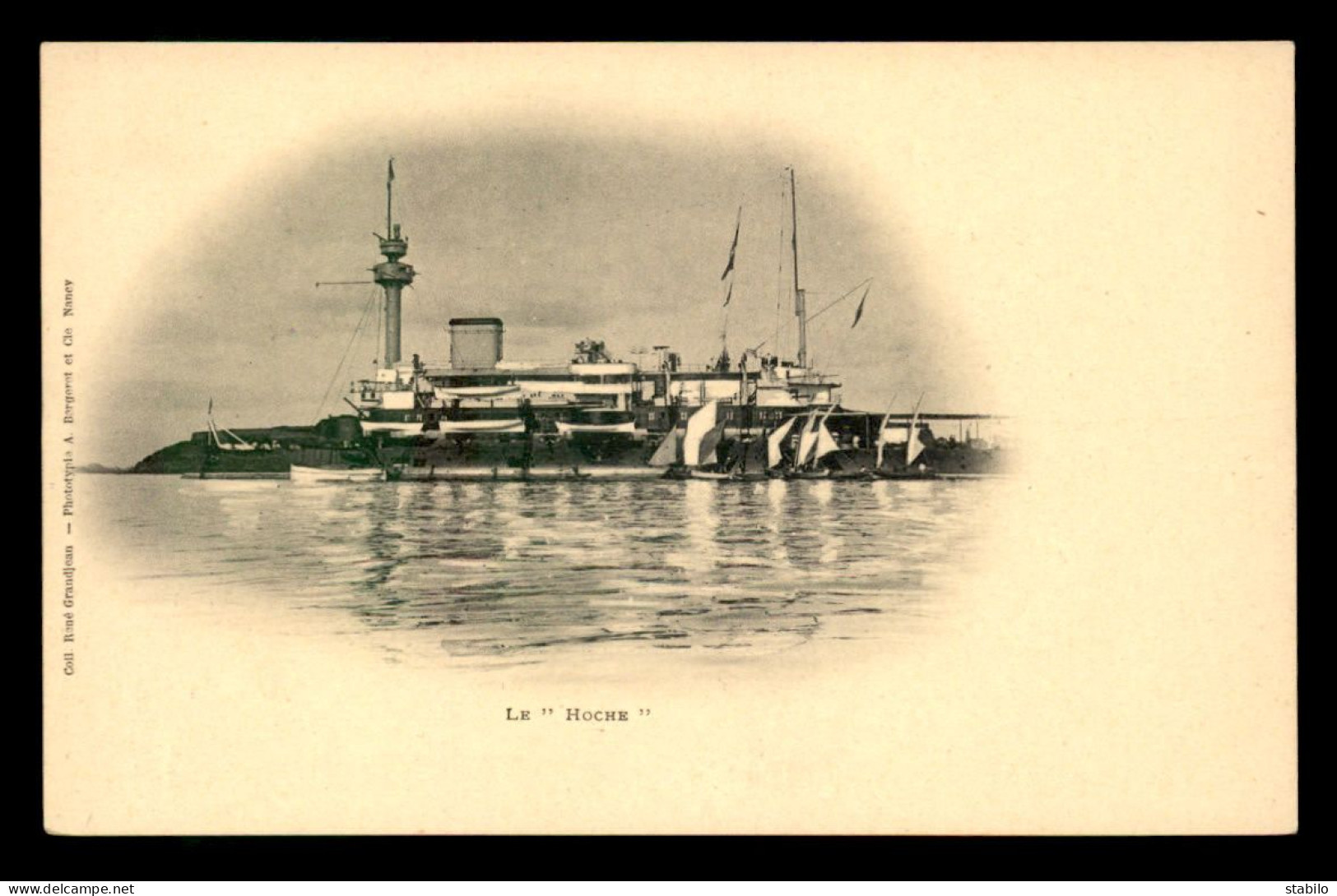 BATEAUX DE GUERRE - LE "HOCHE" - EDITEUR BERGERET - Warships