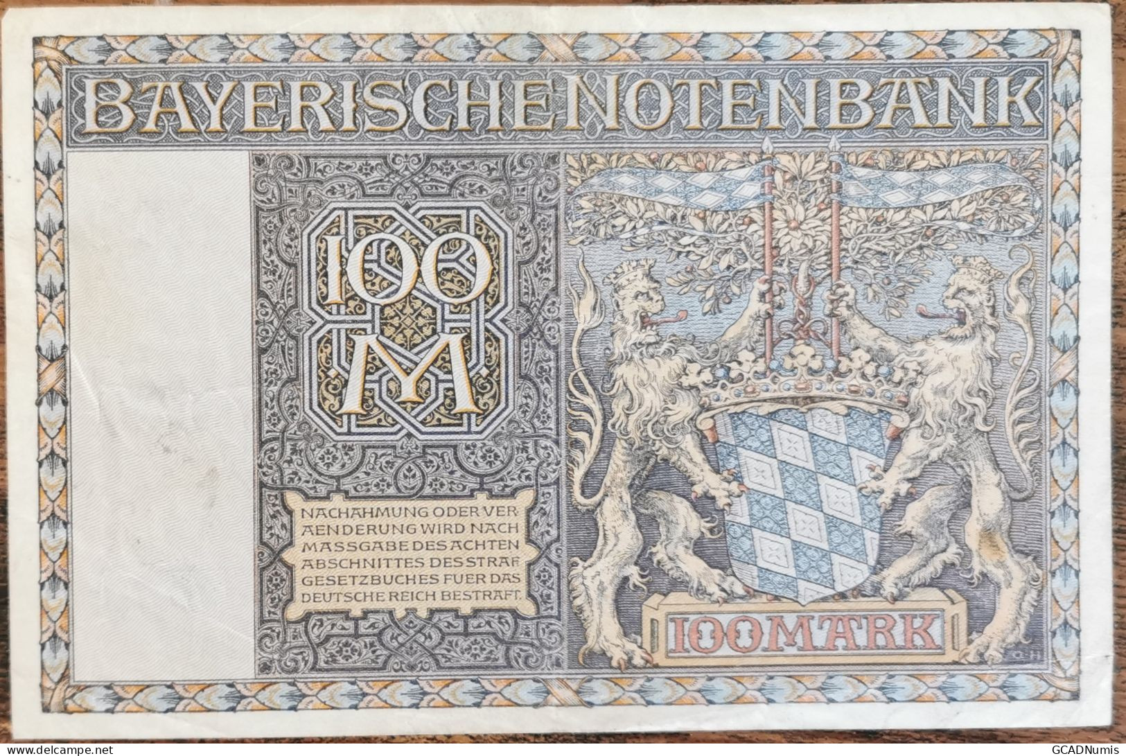 Billet Allemagne 100 Mark 1 - 1 - 1922 / Reichsbanknote - 100 Mark