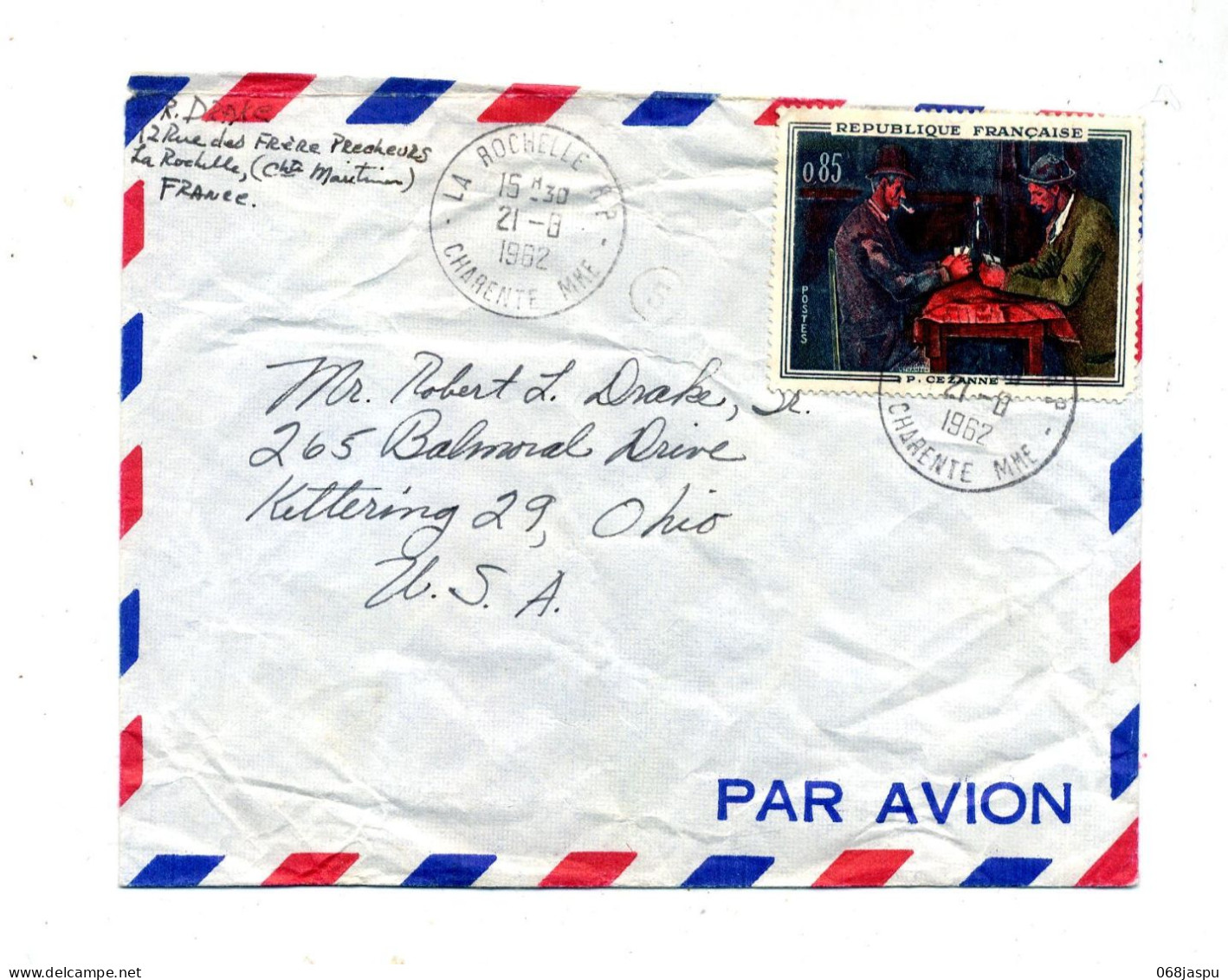 Lettre Cachet  La Rochelle Sur Cezanne - Manual Postmarks