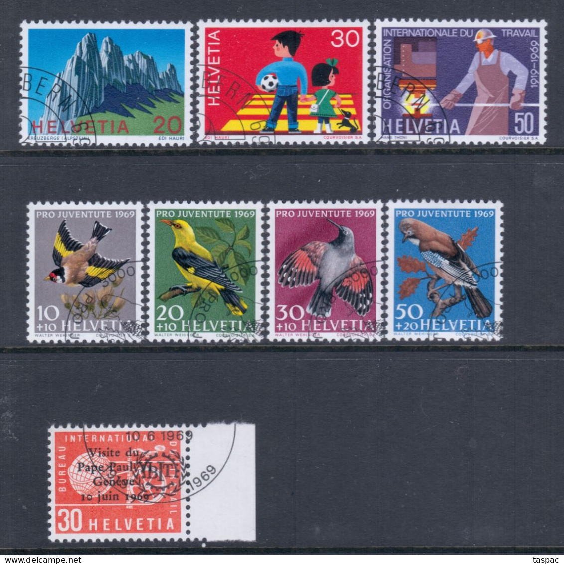 Switzerland 1969 Complete Year Set - Used (CTO) - 24 Stamps (please See Description) - Usati