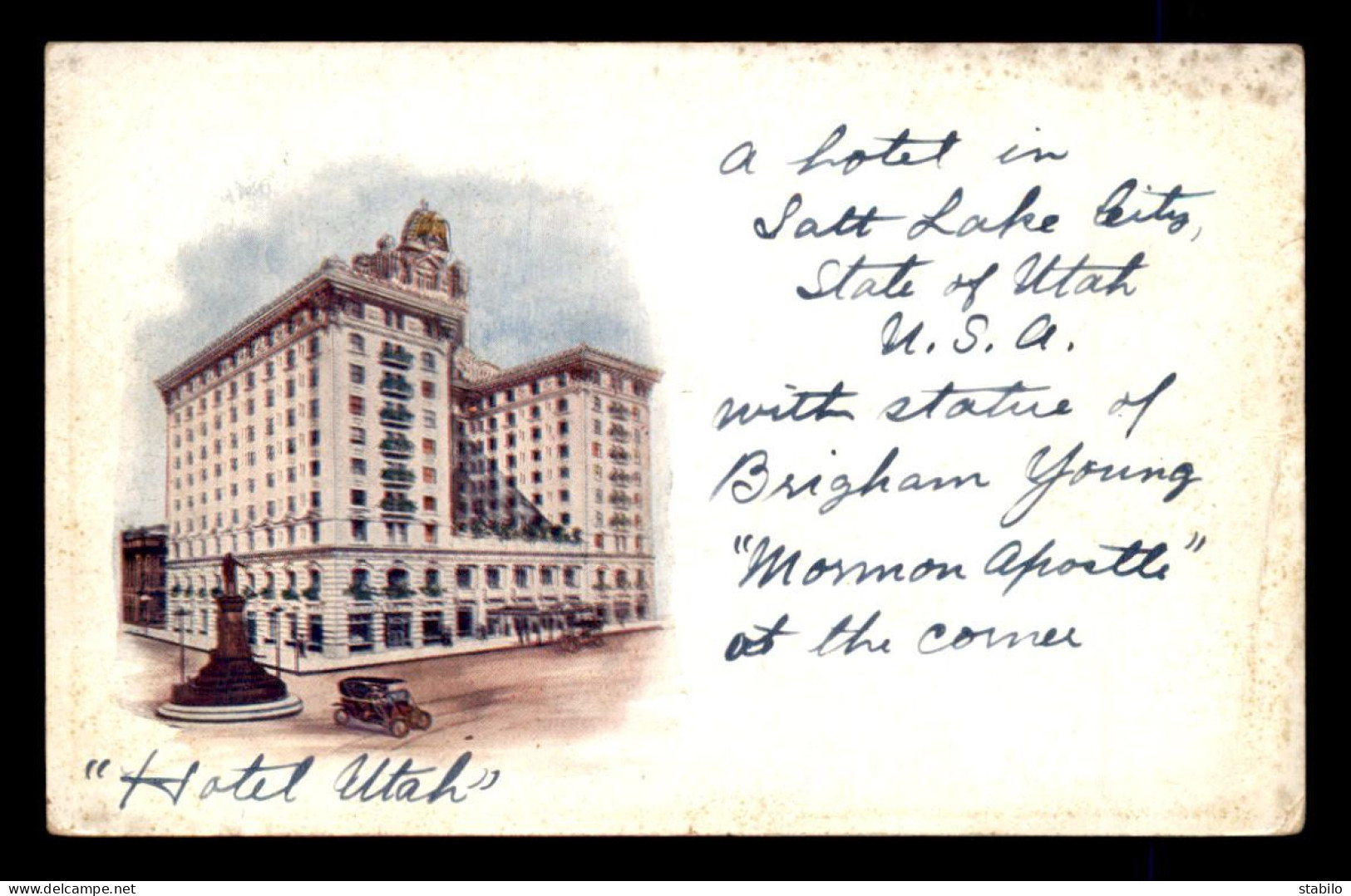 ETATS-UNIS - SALT LAKE CITY - HOTEL UTAH - Other & Unclassified