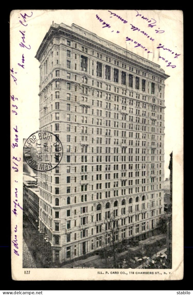 ETATS-UNIS - NEW YORK - ILL P CARD CO, 118 CHAMBERS ST - VOIR ETAT - Other & Unclassified