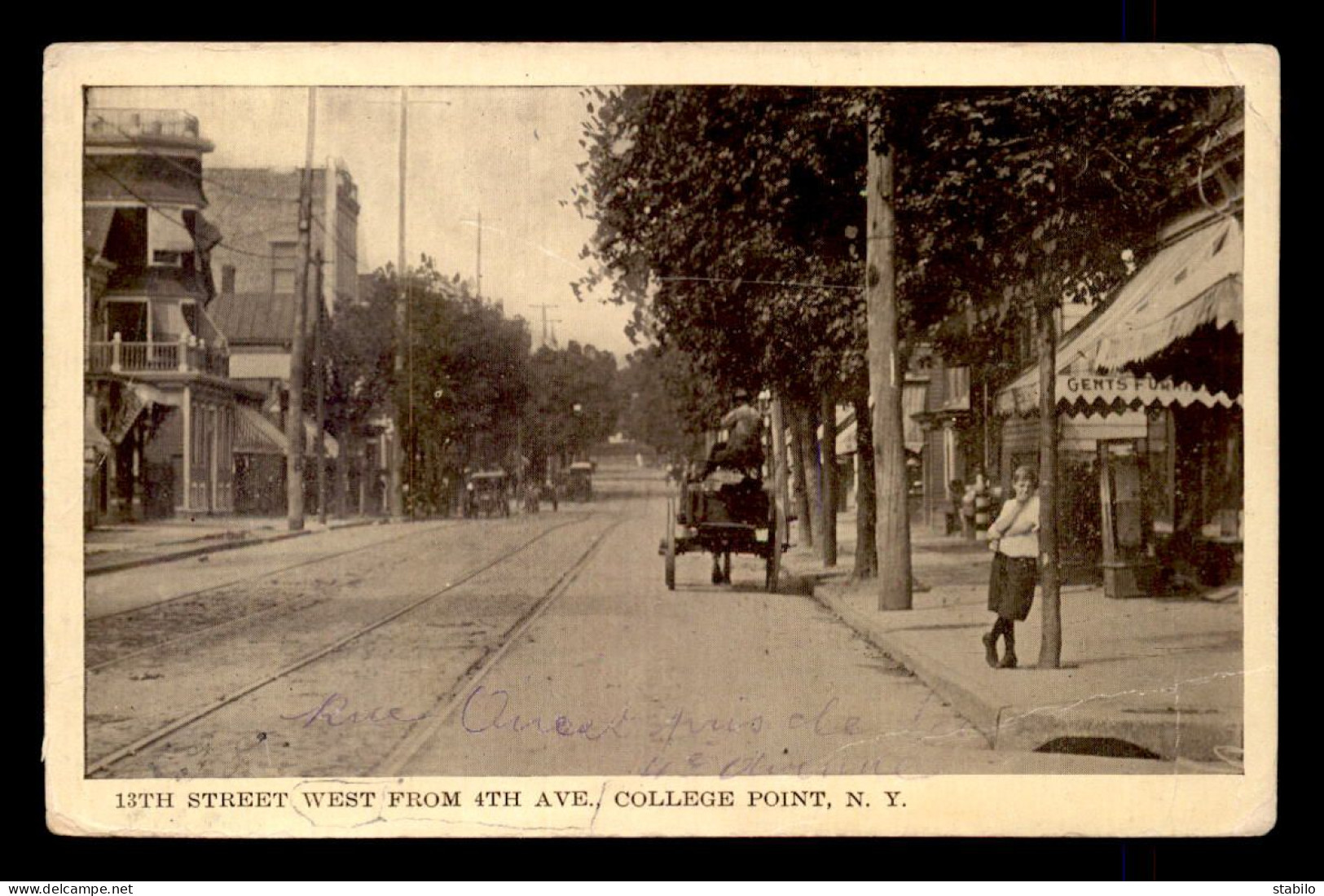 ETATS-UNIS - NEW YORK - STREET WEST FROM 4TH AVE COLLEGE POINT - VOIR ETAT - Andere & Zonder Classificatie