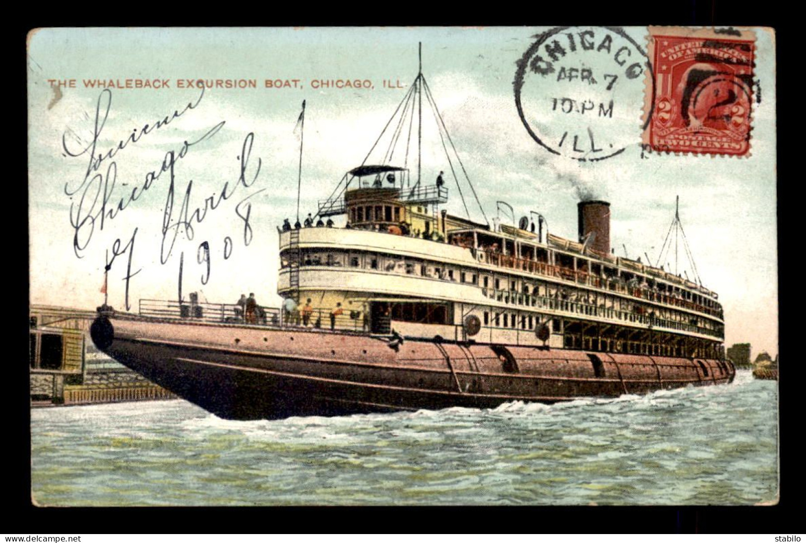 ETATS-UNIS - CHICAGO - THE WHALEBACK EXCURSION BOAT - Other & Unclassified