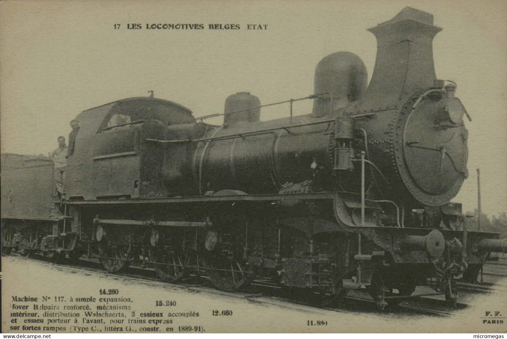 Les Locomotives Belges Etat - Machine 117 à Simple Expansion - Trains