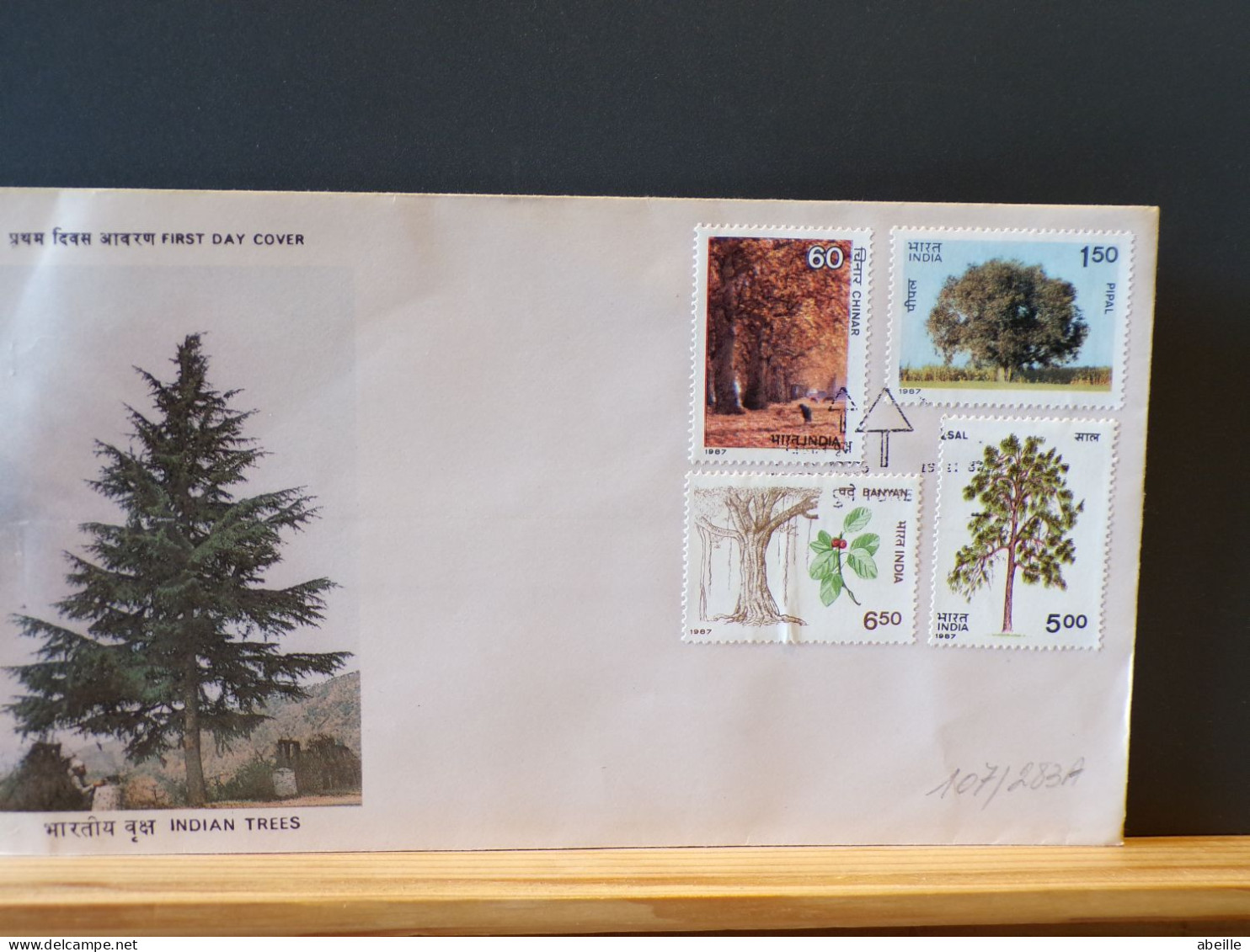 107/283B  FDC INDIA - Alberi