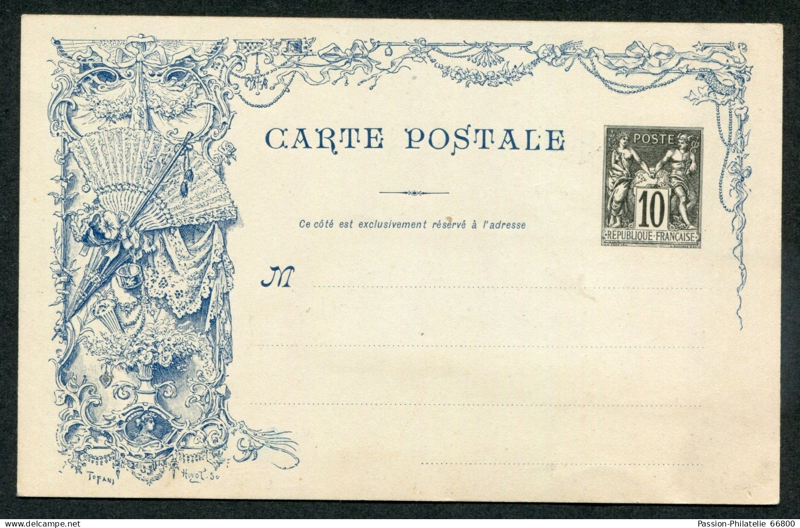 FRANCE : ENTIER POSTAL 10 Cts TYPE SAGE " 1900 LA MODE ILLUSTREE " - Standard Postcards & Stamped On Demand (before 1995)