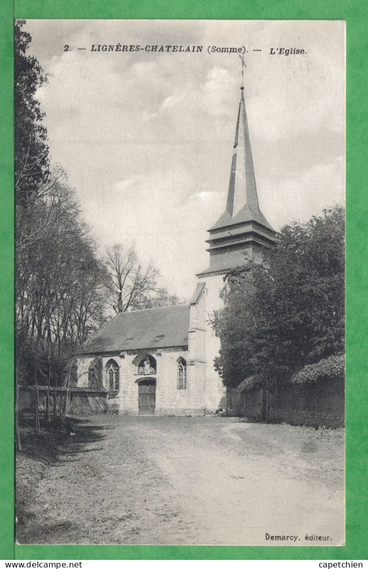 LIGNERES CHATELAIN - L'EGLISE - Carte Vierge - Other & Unclassified