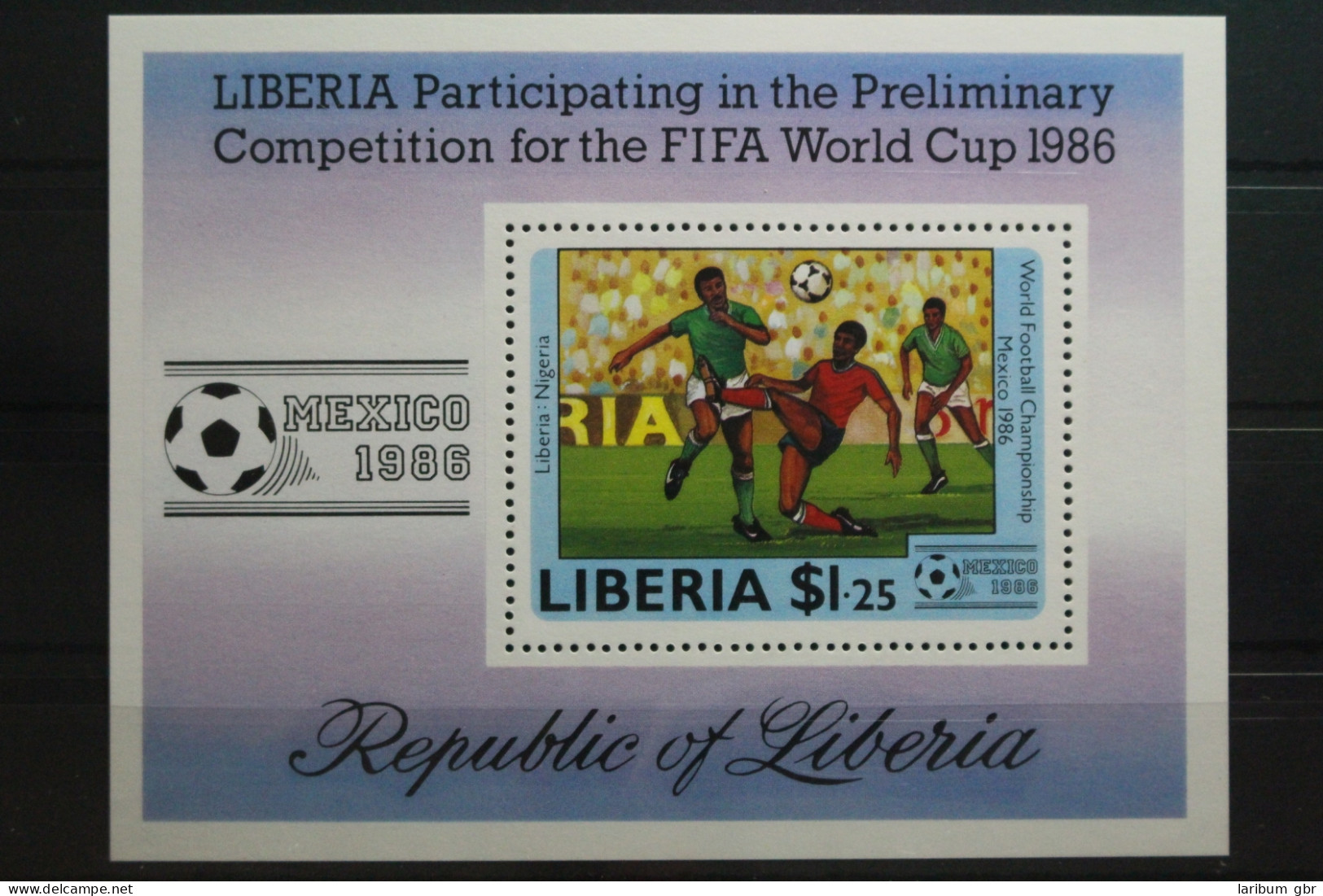 Liberia Block 109 Mit 1335 Postfrisch #UR635 - Liberia