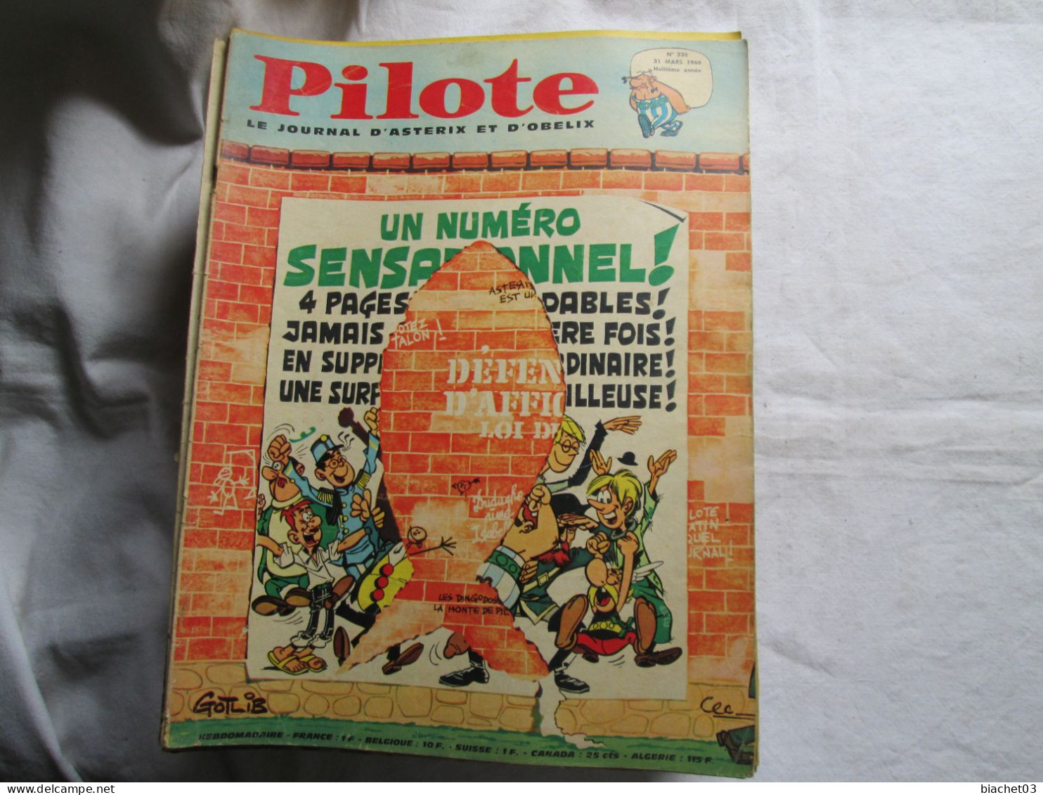 PILOTE Le Journal D'Astérix Et Obélix  N°336 - Pilote