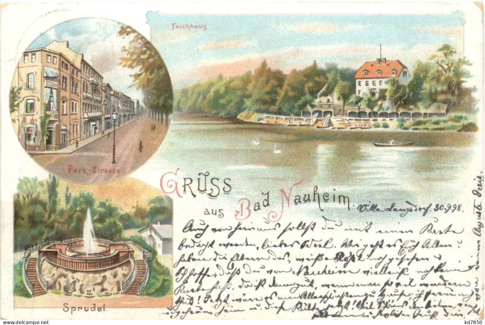 Gruss Aus Bad Nauheim - Litho - Bad Nauheim