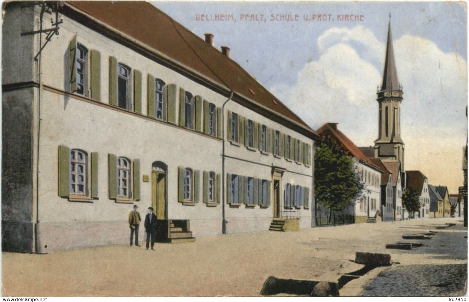 Bellheim - Schule Und Kirche - Germersheim