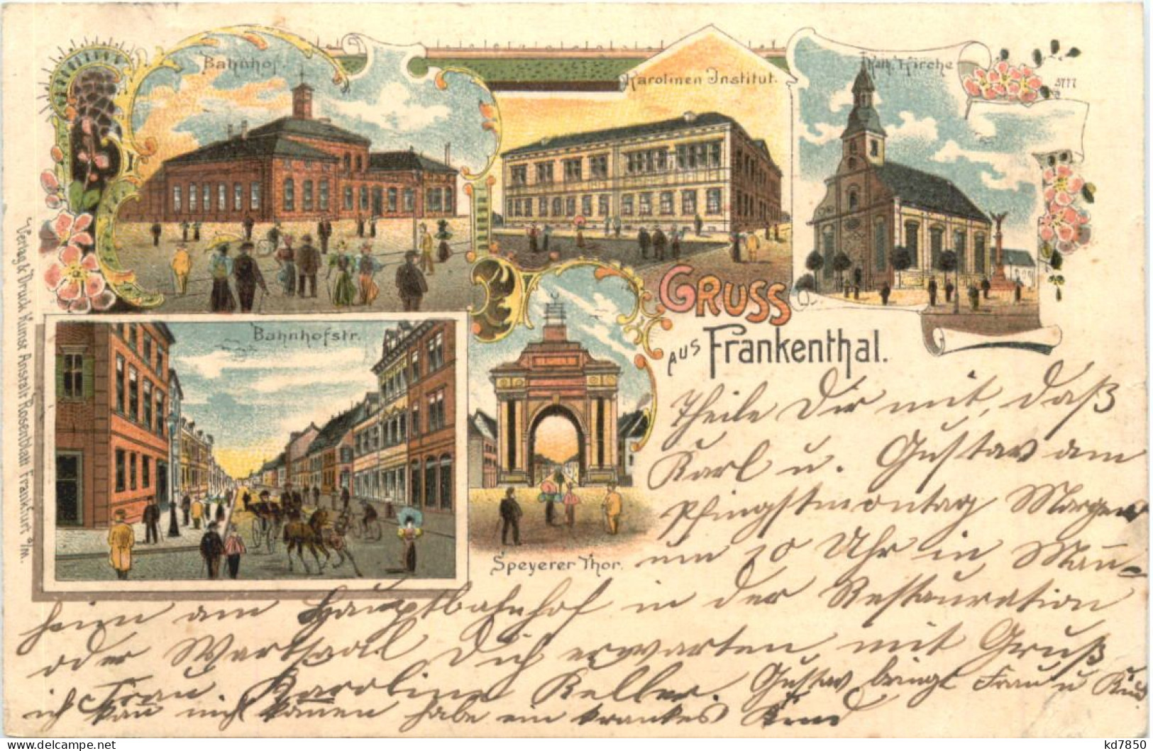 Gruss Aus Frankenthal - Litho - Frankenthal