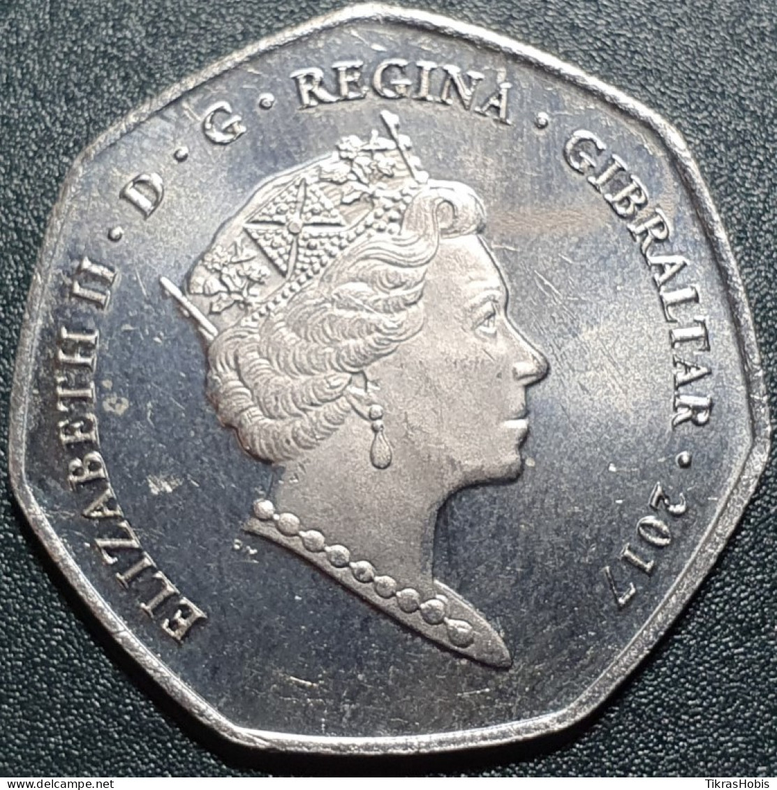 Gibraltar 50 Pence, 2017 Referendum 50 UC116 - Gibraltar