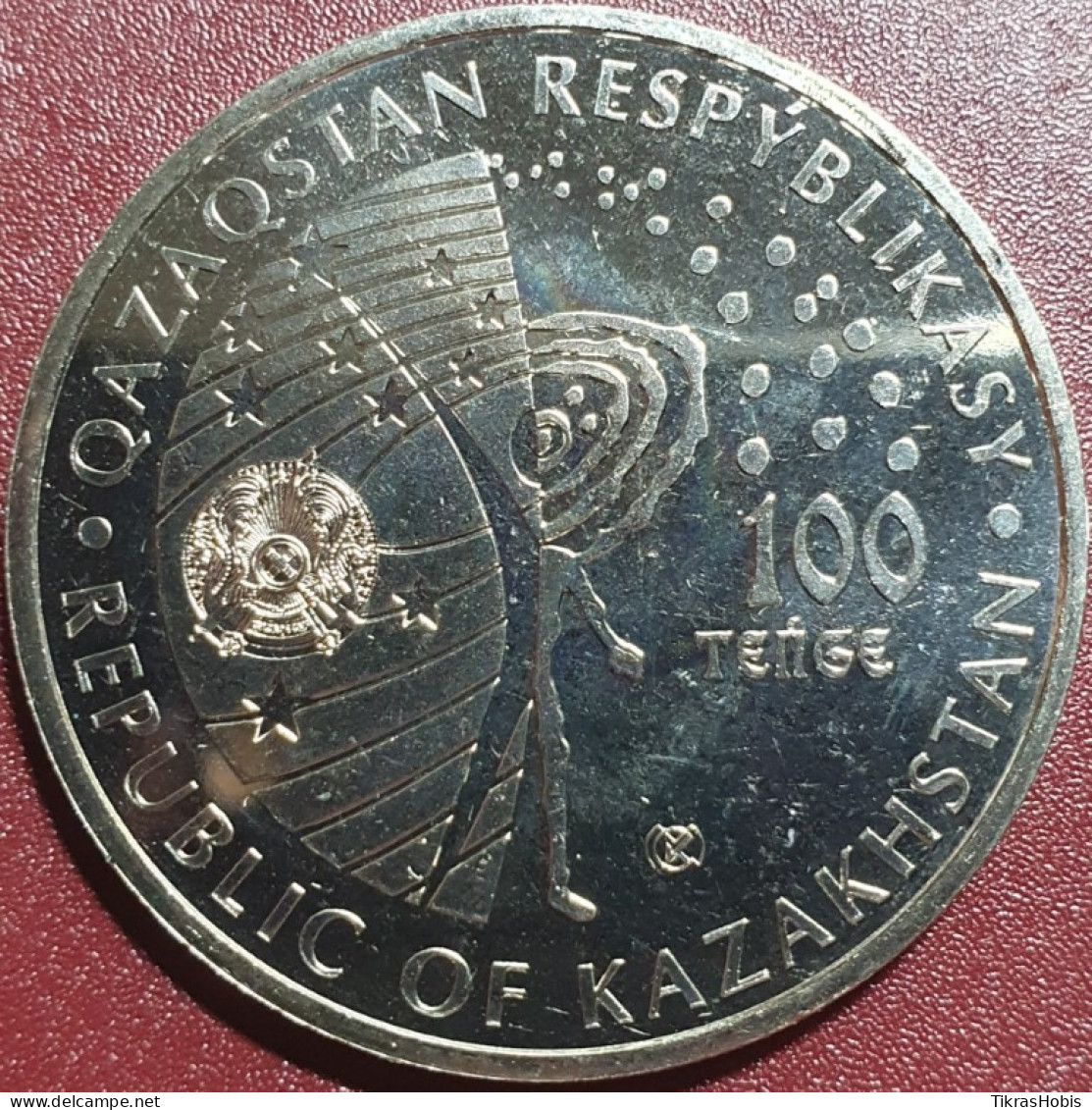 Kazakhstan 100 Tengi, 2021 Saliut 1 UC182 - Kazakhstan