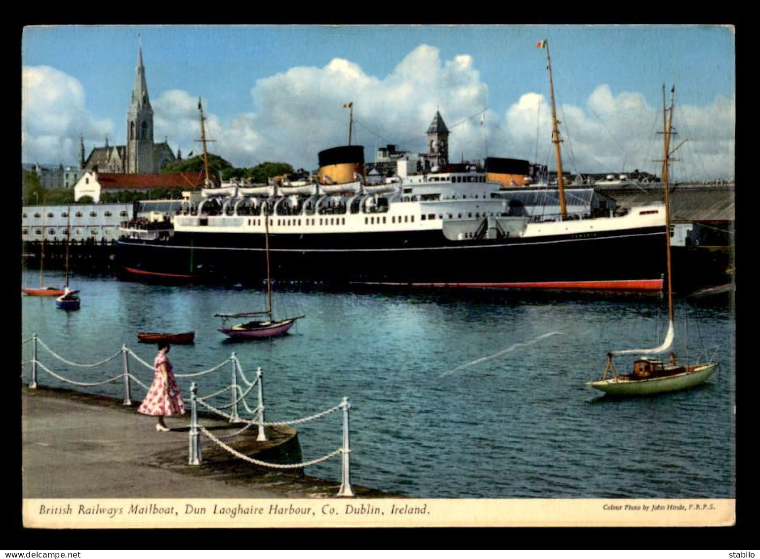 IRLANDE -  BRITISH RAILWAYS MAILBOAT DUN LAOGHAIRE HARBOUR - Dublin