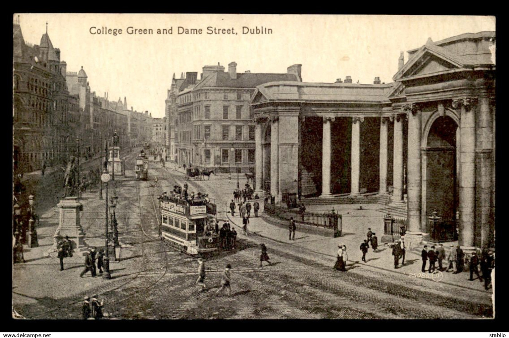 IRLANDE - DUBLIN - COLLEGE GREEN AND DAME STREET - Dublin