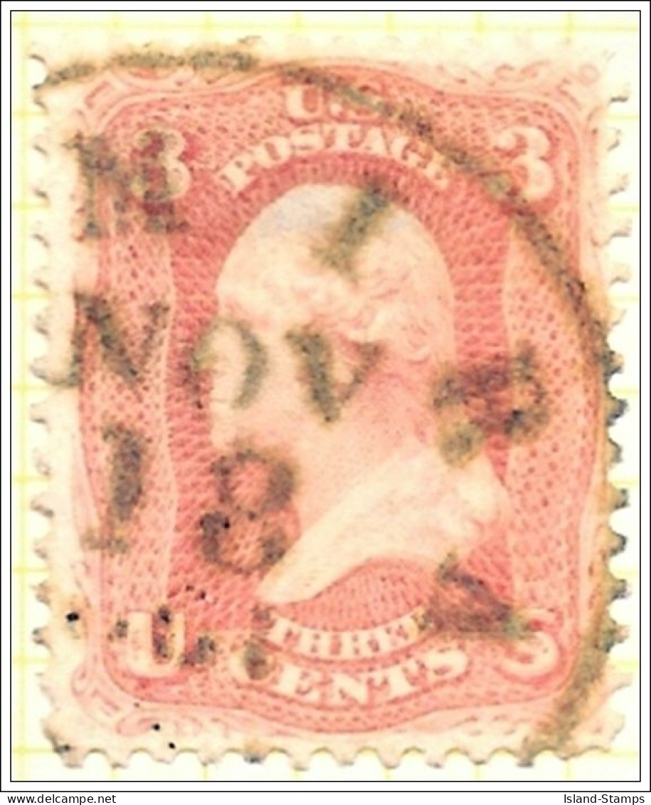 USA 1861 3c Washington Used. - Gebruikt