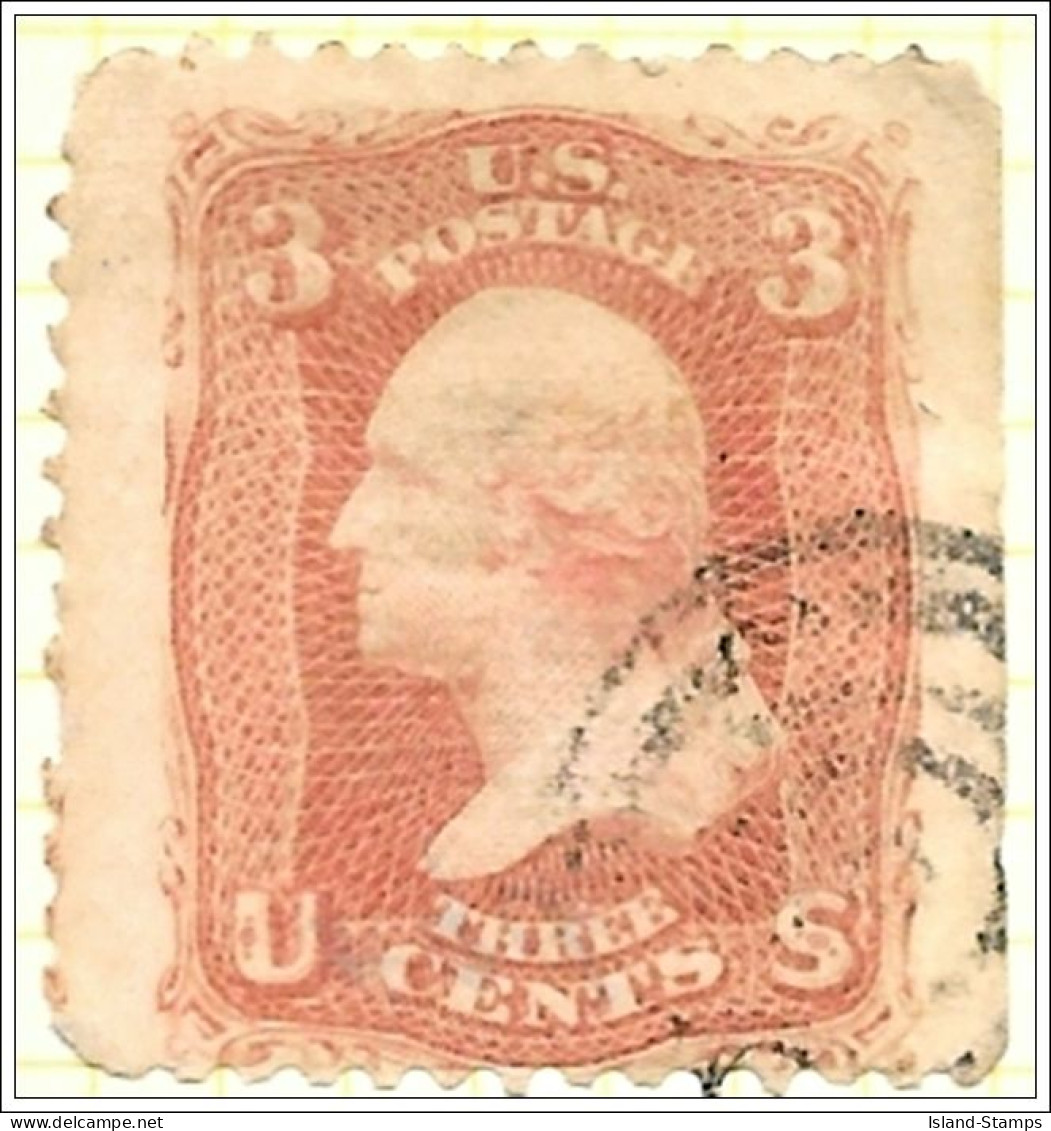 USA 1861 3c Washington Used. - Usados