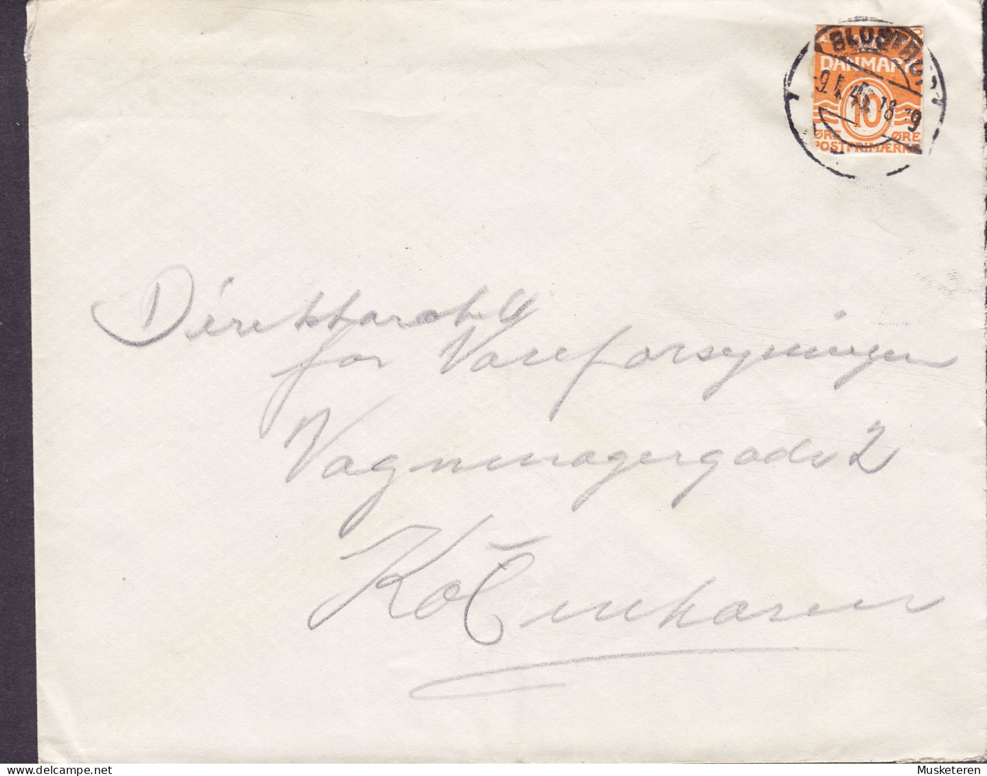 Denmark Brøndbyvester Brotype GLOSTRUP 1946 Cover Brief Lettre Postal Stationery Ganzsache Entier 'Cutout' Franking !! - Brieven En Documenten