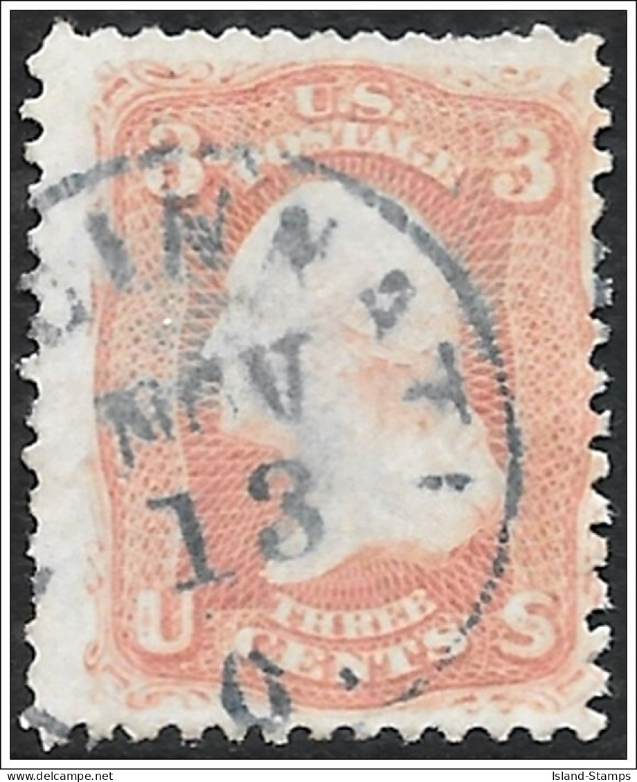 USA 1861 3c Washington Used. - Oblitérés