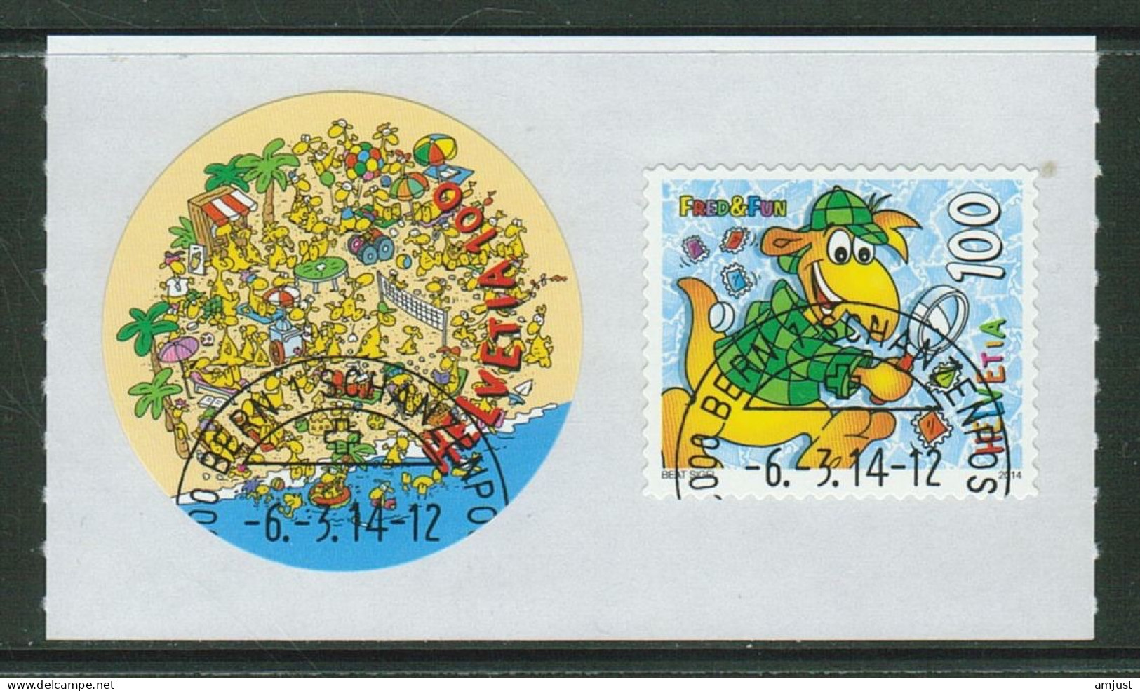 Suisse /Schweiz/Svizzera/Switzerland  // 2014 // Fred Et Fun No. 14501-1502 - Used Stamps