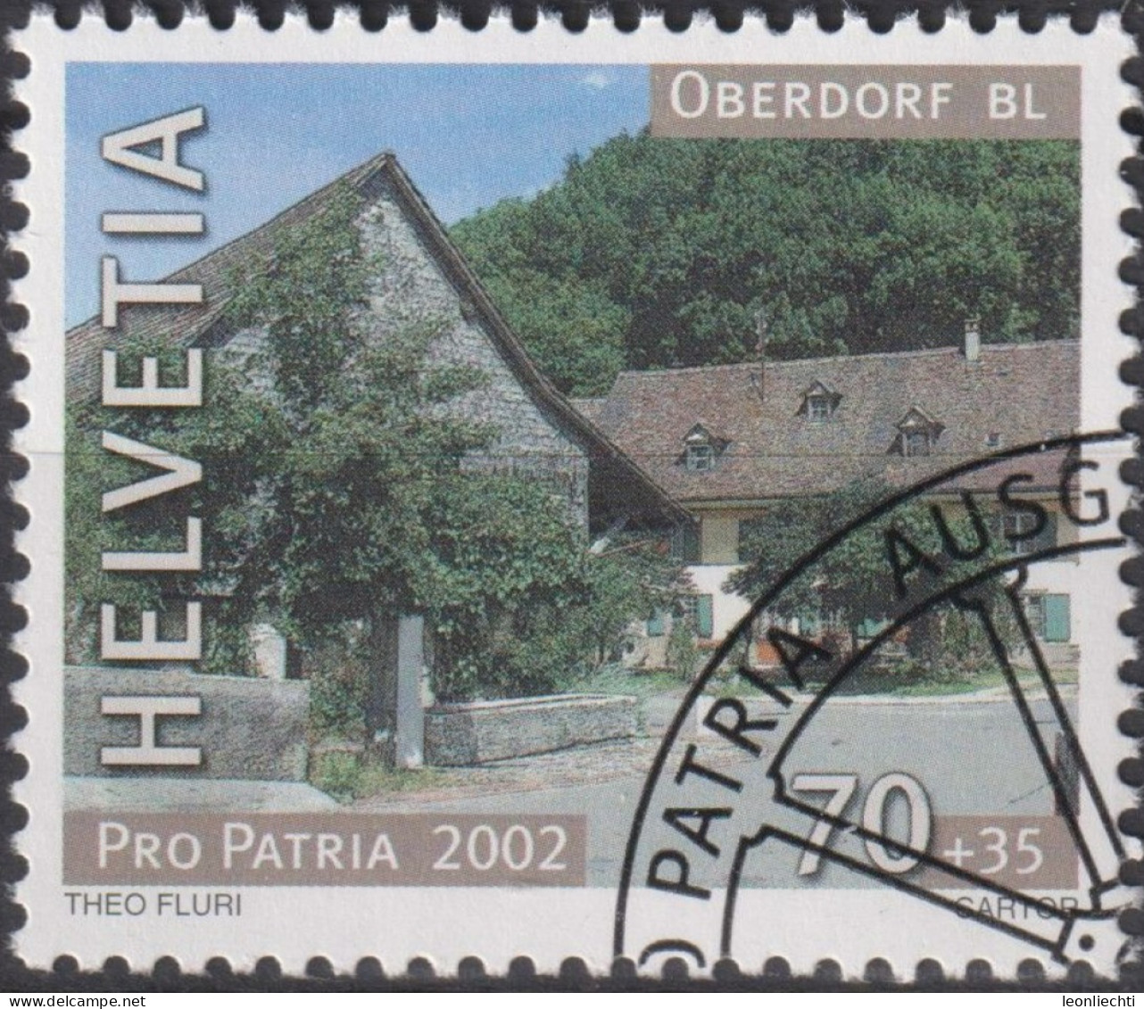 2002 Schweiz Pro Patria, Oberdorf BL ⵙ Zum:CH B276, Mi:CH 1790, Yt:CH 1714 - Gebraucht