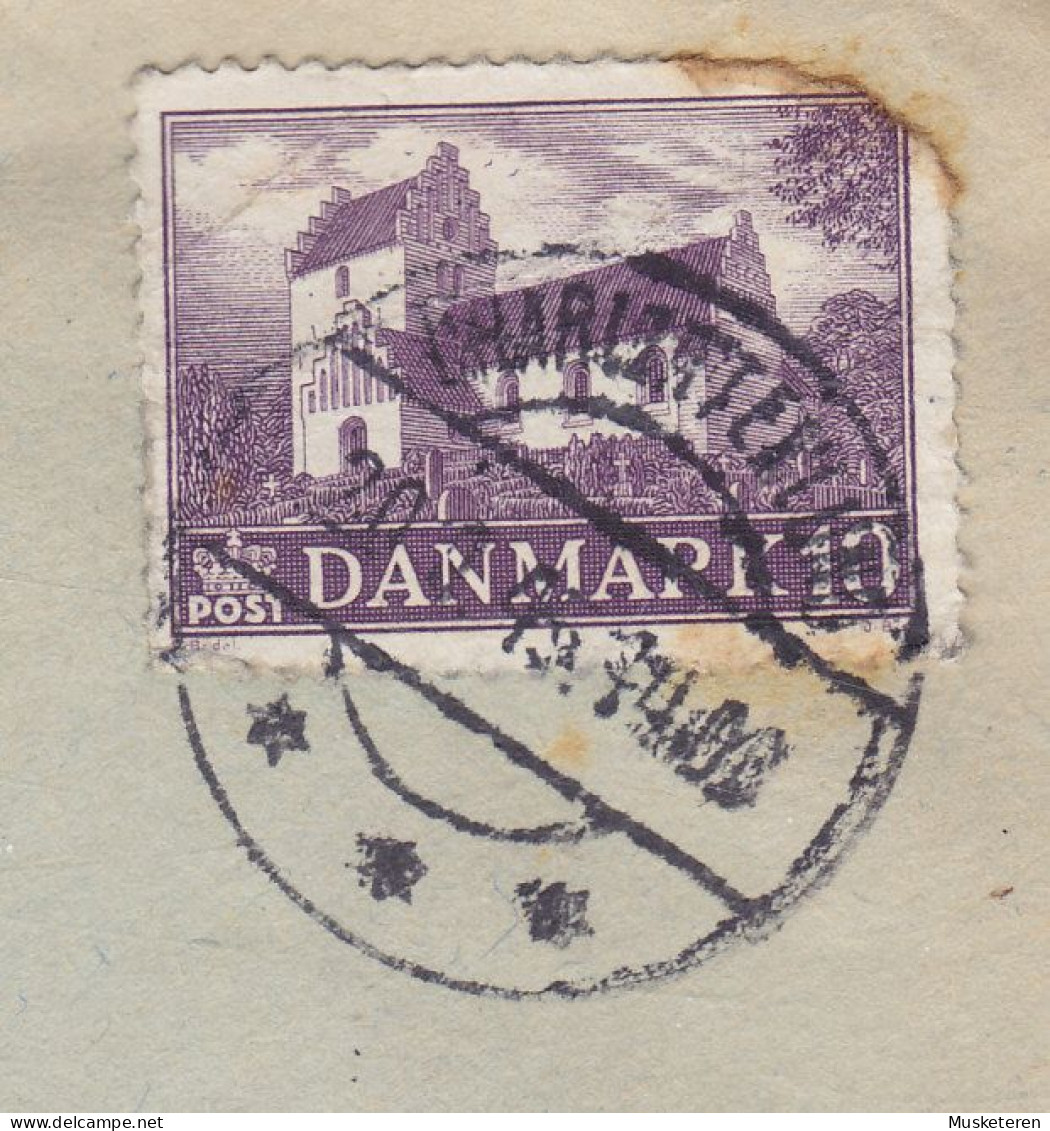 Denmark Centralmejeriet Skotvej 2, ORDRUP Brotype CHARLOTTENLUND 1945 Cover Brief Lettre Church Kirche Eglise Stamp - Covers & Documents