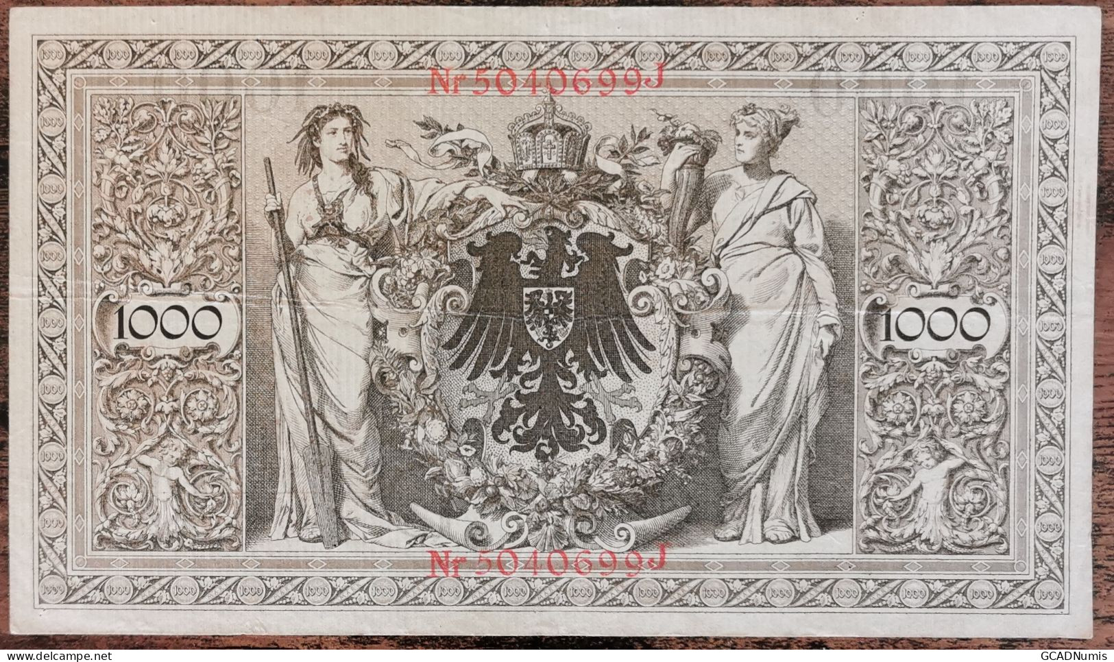 Billet Allemagne 1000 Mark 21 - 4 - 1910 / Reichsbanknote / Rouge - 1000 Mark