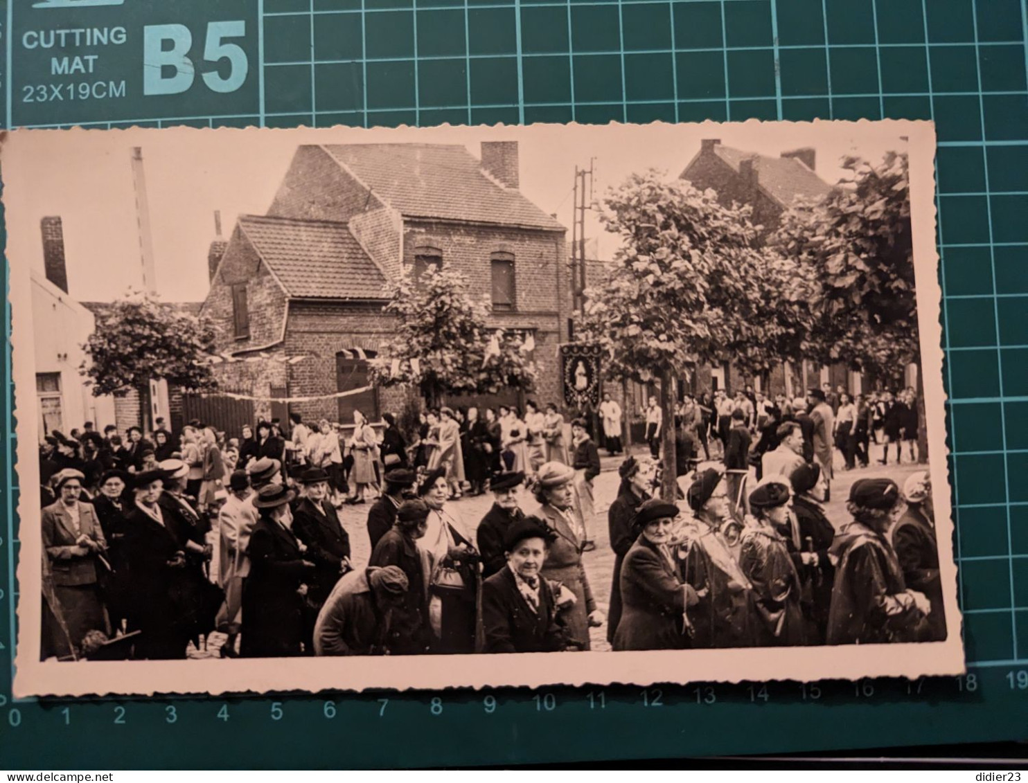 PHOTO 1950 ? FETE DIEU RELIGIEUSE VILLE DU NORD DE LA FRANCE - Europe