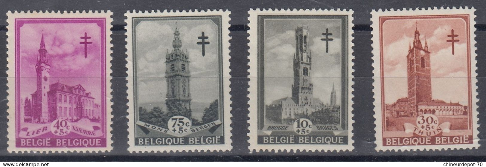 1939  MONS  BERGEN THUIN  Neufs SANS CHARNIERES ** - Unused Stamps