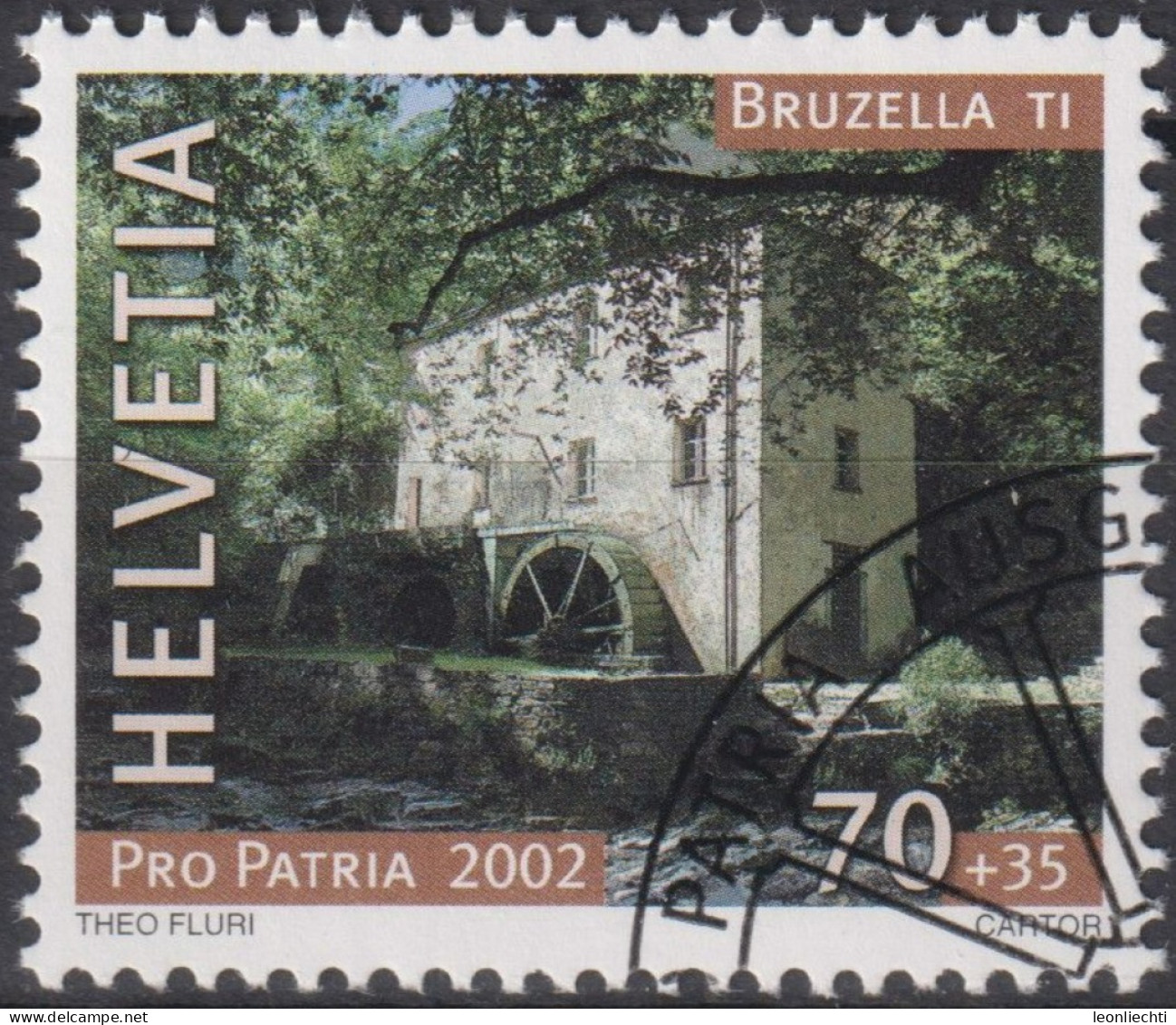 2002 Schweiz Pro Patria, Bruzzelle TI ⵙ Zum:CH B277, Mi:CH 1791, Yt:CH 1715 - Usati