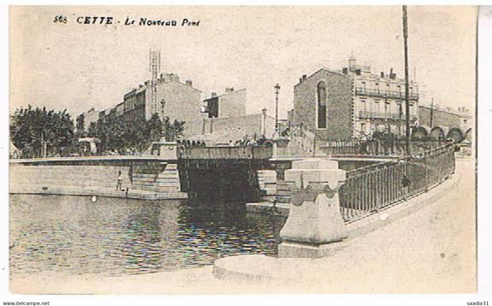 34  SETE CETTE  LE NOUVEAU PONT  1921 - Sete (Cette)