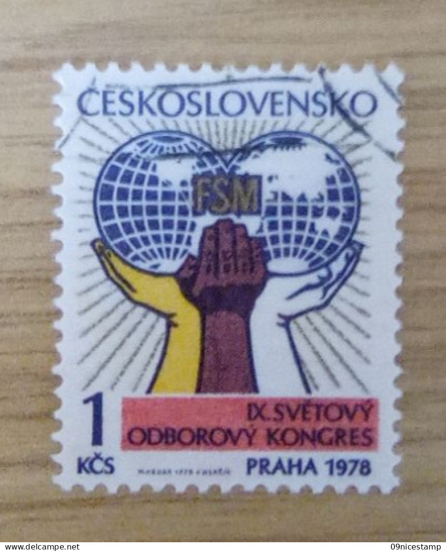Tchechoslovakia, Year 1978, Cancelled; Kongres - Gebruikt