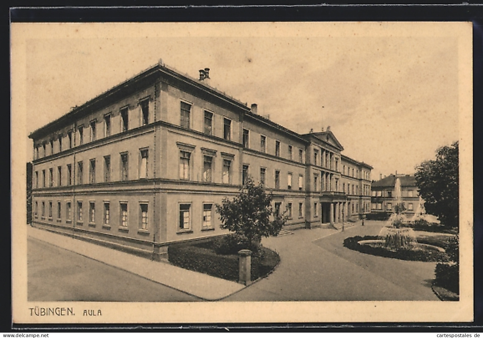 AK Tübingen, Aula Mit Anlagen Und Einfahrt  - Tuebingen