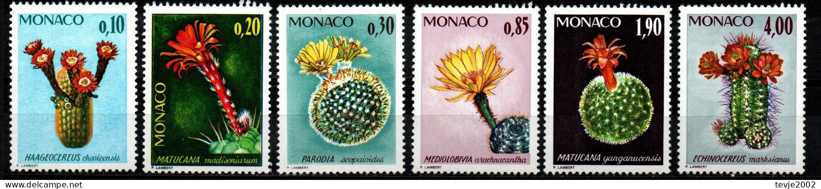 Monaco 1974 - Mi.Nr. 1154 - 1159 - Postfrisch MNH - Sukkulenten Kakteen Cacti - Cactus