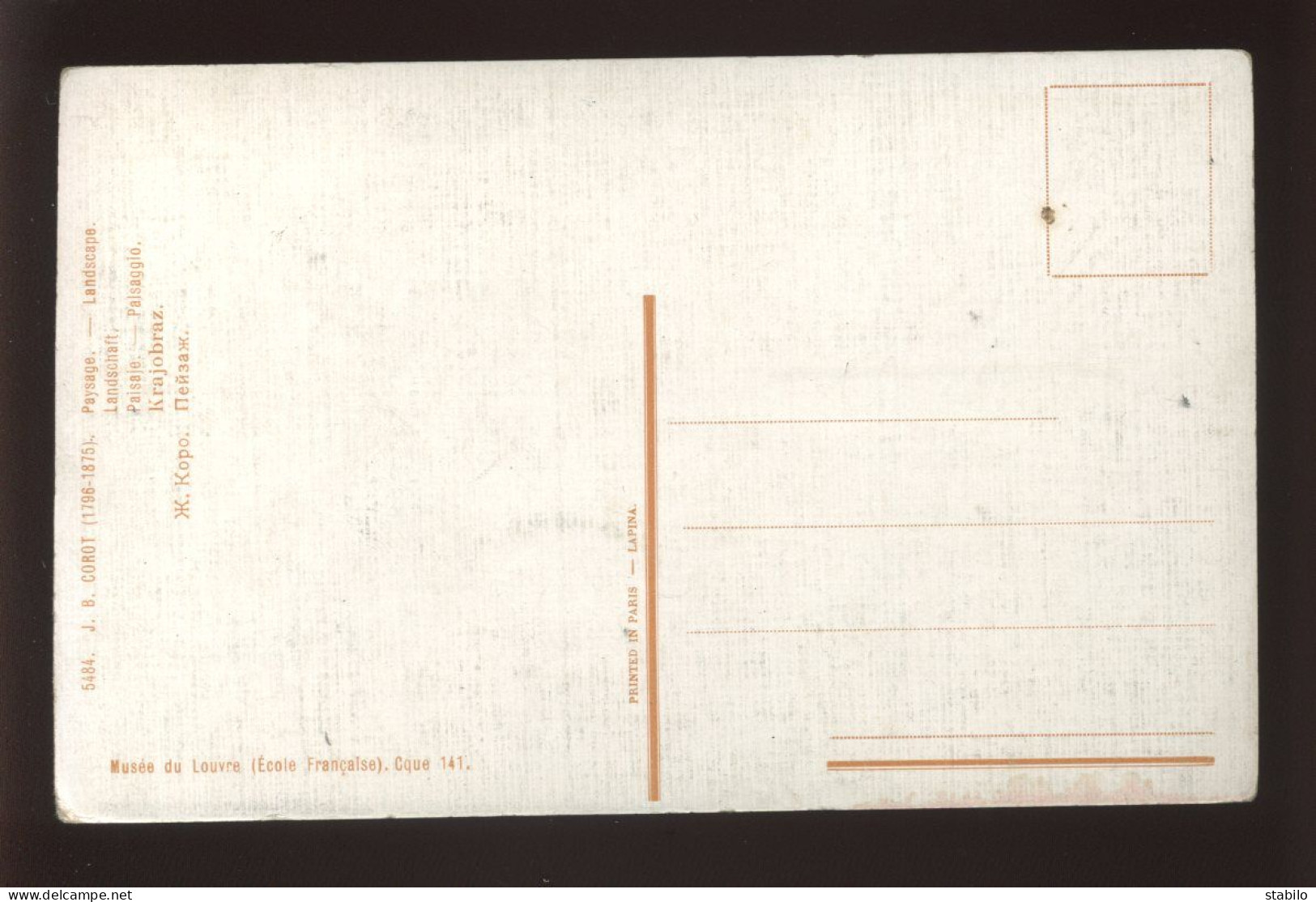 ILLUSTRATEURS - TABLEAU DE J.B. COROT -  EDITION LAPINA N°5484 - Sonstige & Ohne Zuordnung