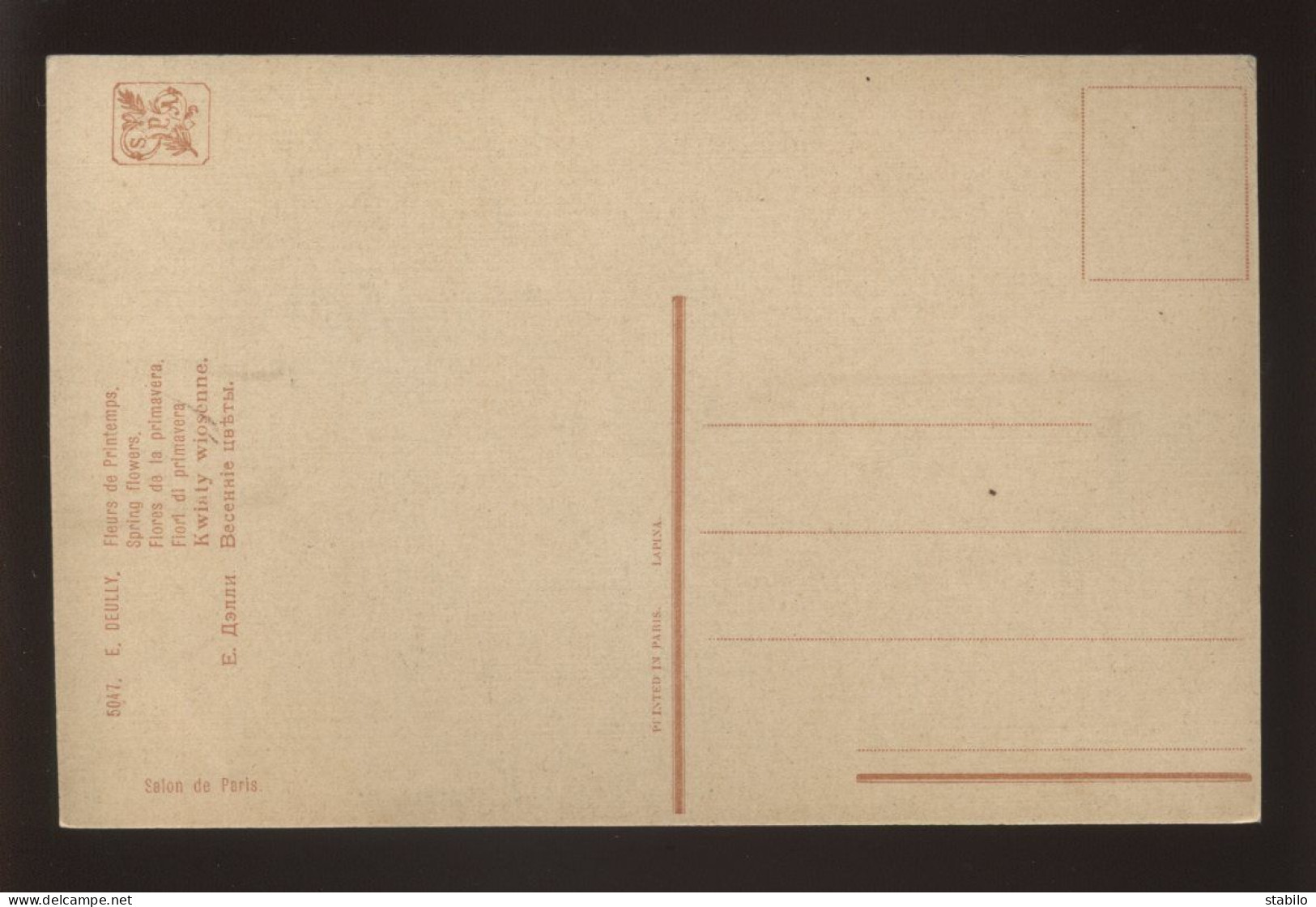 ILLUSTRATEURS - TABLEAU DE E. DEULLY -  EDITION LAPINA N°5017 - Sonstige & Ohne Zuordnung