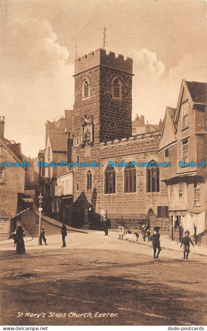 R091753 St. Marys Steps Church. Exeter. 1916 - Monde