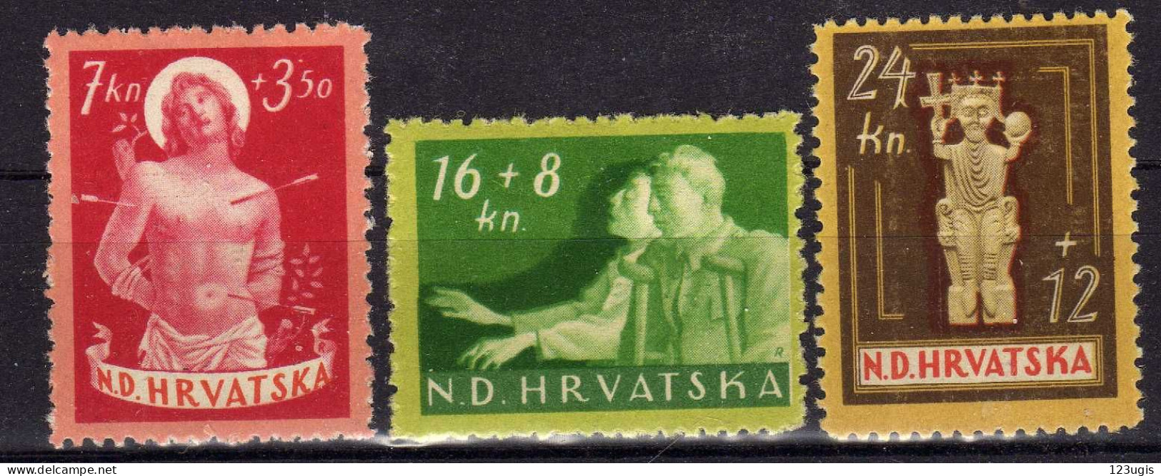 Kroatien (NDH) 1944 Mi 154-156 * [270816XVI] - Kroatien