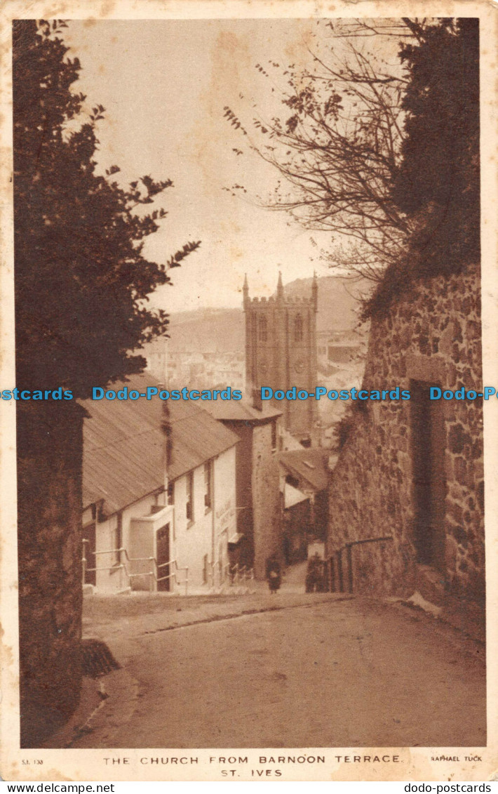 R094638 The Church From Barnoon Terrace. St. Ives. Tuck. 1949 - Monde