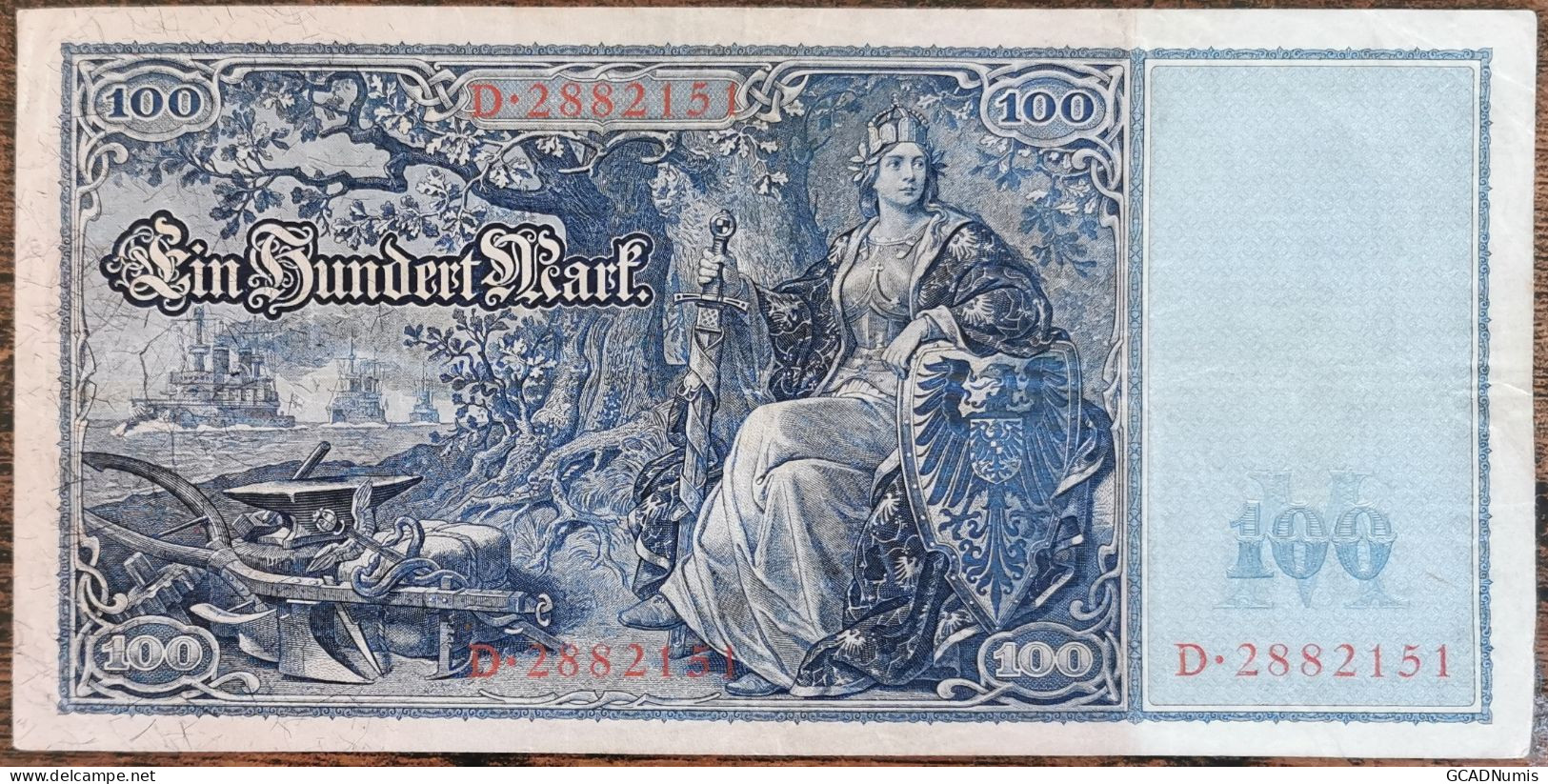 Billet Allemagne 100 Mark 21 - 4 - 1910 / Reichsbanknote / Rouge - 100 Mark