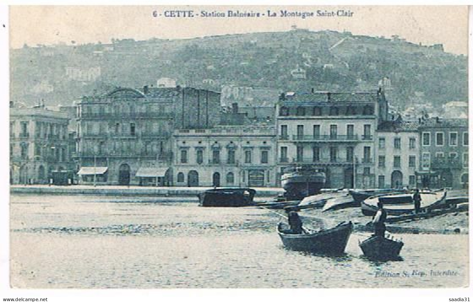 34  SETE CETTE LA MONTAGNE ST CLAIR  1914 - Sete (Cette)