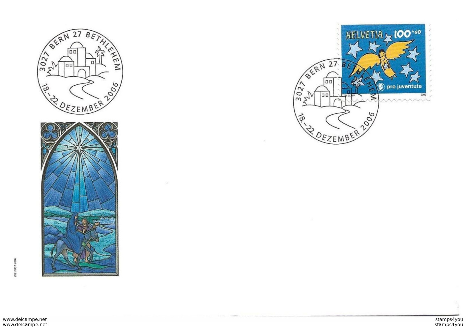 232 - 6 - Enveloppe Suisse Avec Oblit Spéciale Bethelehm 2006 - Noël