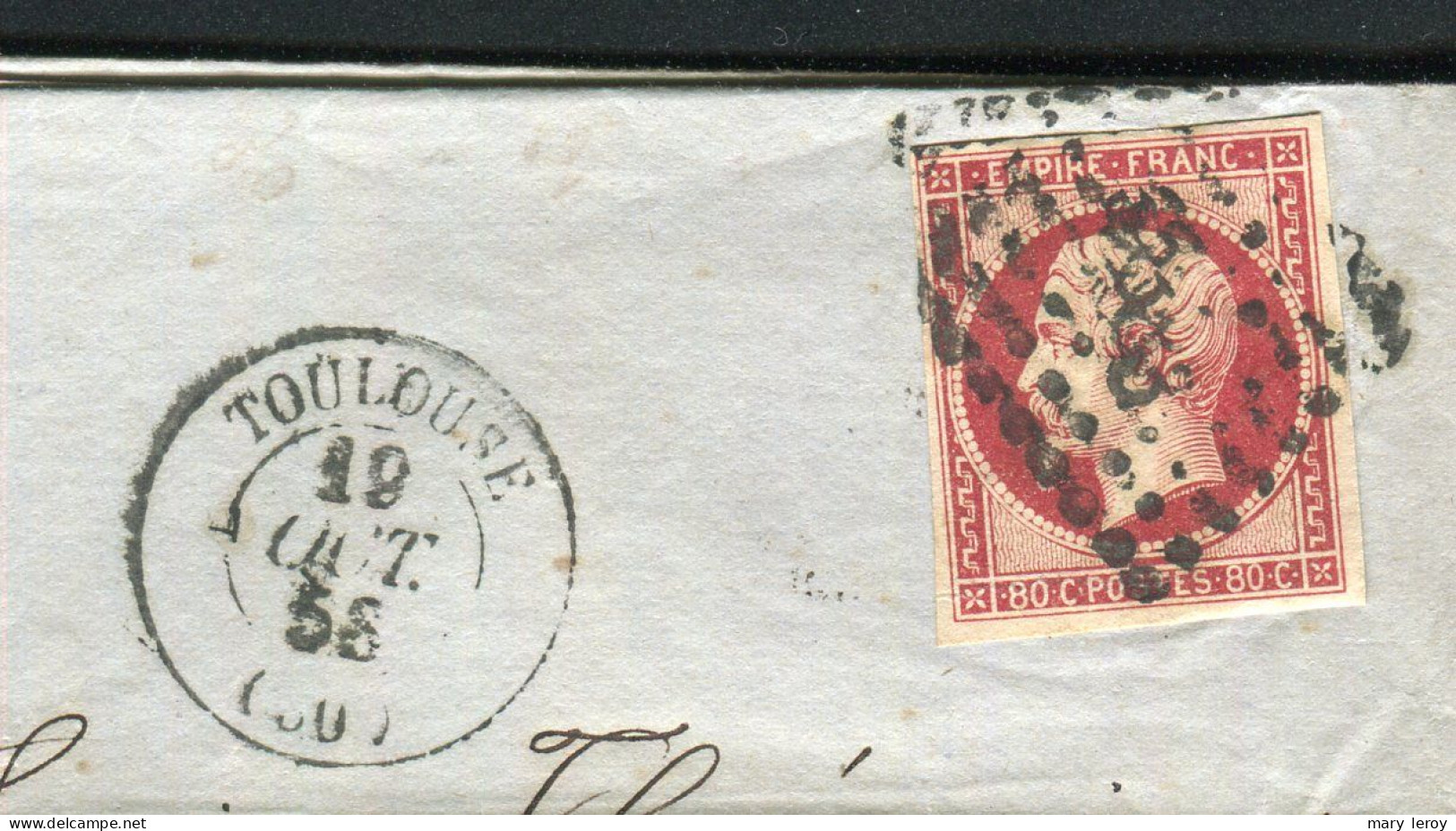 Superbe Lettre De Toulouse Pour Saint Gaudens ( 1858 ) Avec Un N° 17A - 1849-1876: Periodo Clásico